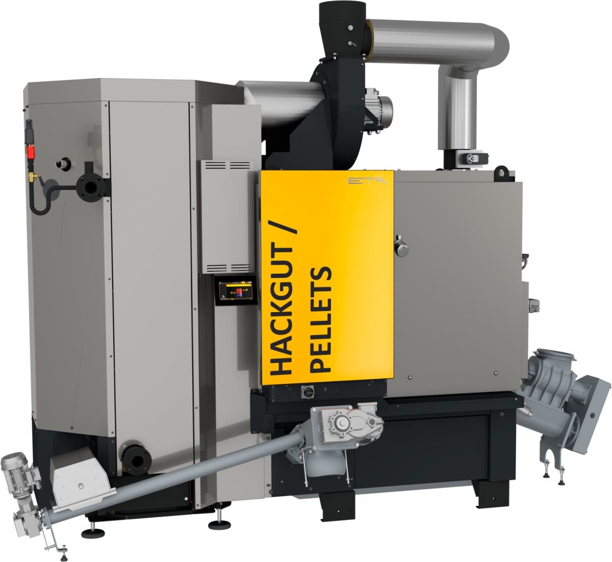 Kessel mit Vorschubrost für Hackgut und Pellets - Bild von Eta Heiztechnik GmbH Kessel mit Vorschubrost für Hackgut und Pellets