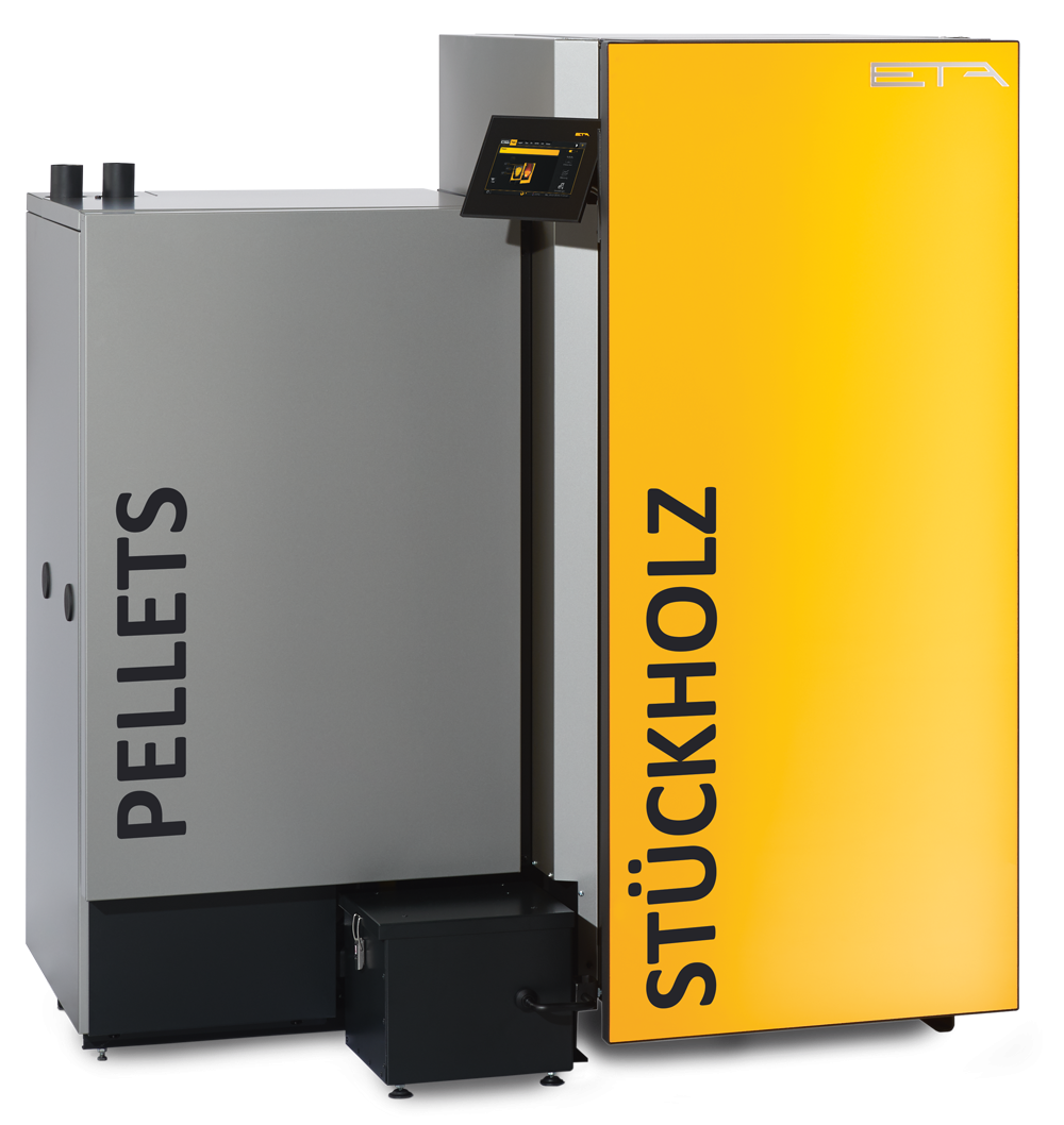 Pellet Stückholz Kombikessel - Bild von Eta Heiztechnik GmbH Pellet Stückholz Kombikessel