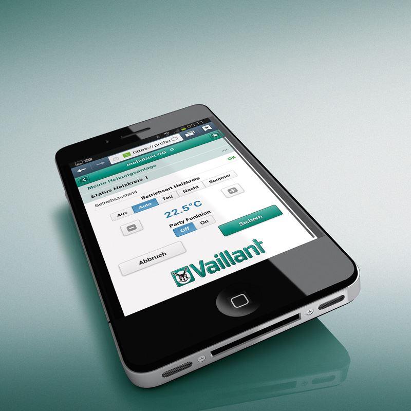 Überwachung der Heizanlage - Bild von vaillant.at Überwachung der Heizanlage