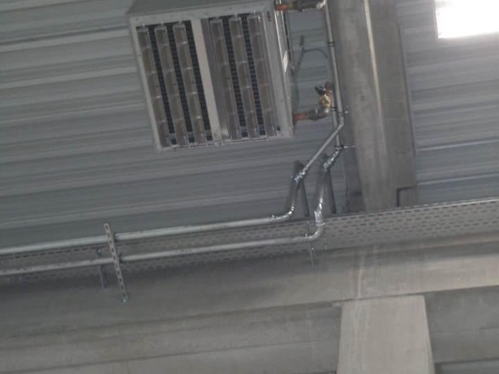 Luftheizer zur Beheizung einer Lagerhalle